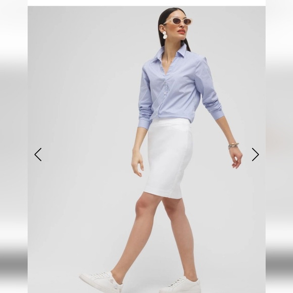 Chico's Dresses & Skirts - Chico's White Denim Skort NWT